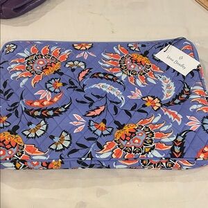 Vera Bradley Lavender Floral Quilted Zip Pouch